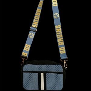 UCLA Purse with Blue & Gold UCLA Strap Excellent Cond
